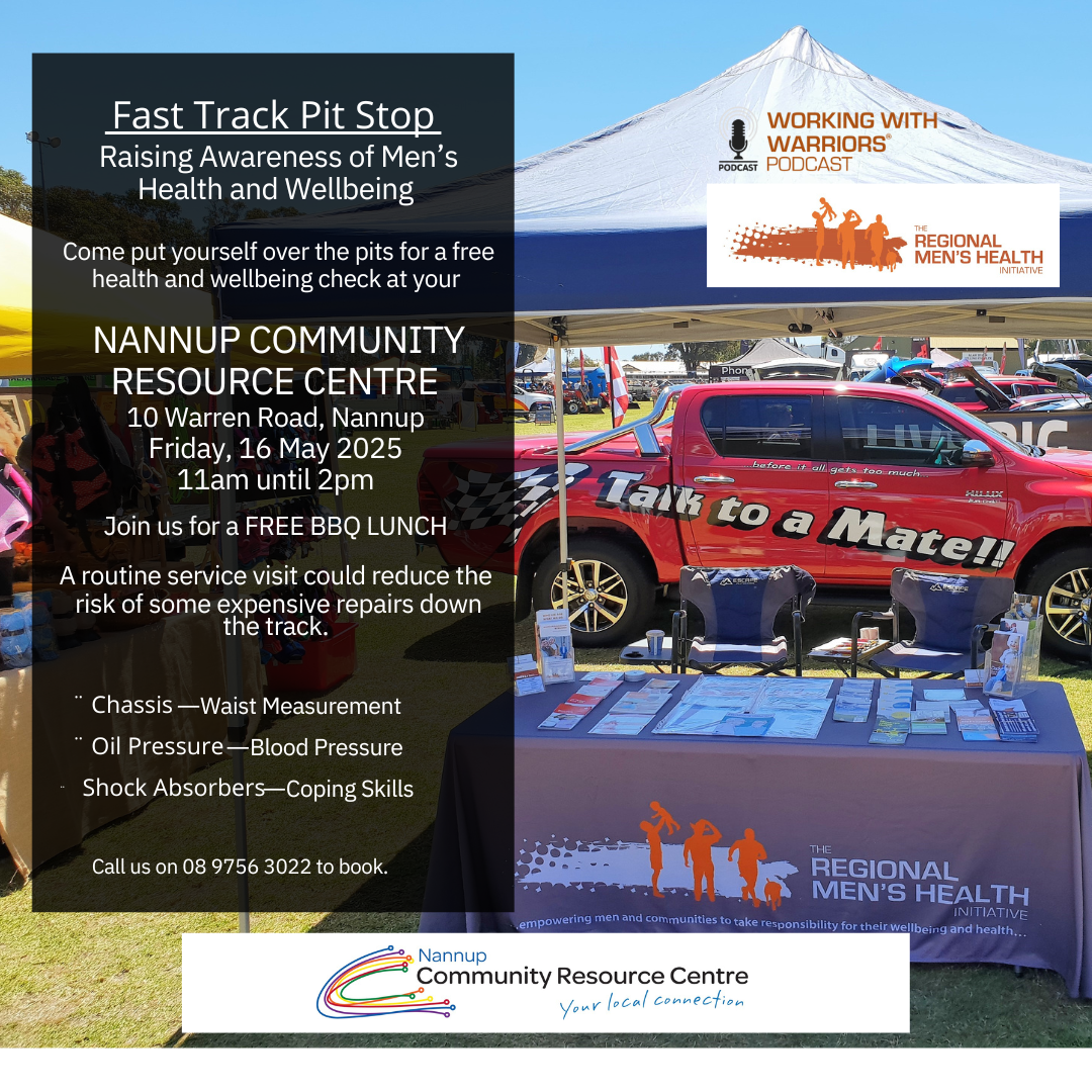 Community Resource Centre presents Fast Track Pit Stop on Friday 16 May